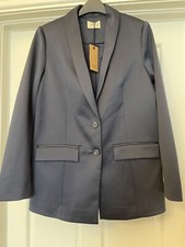 Hush Lyana Shiny Blazer - Midnight/dark Blue Size 6 New With Tags