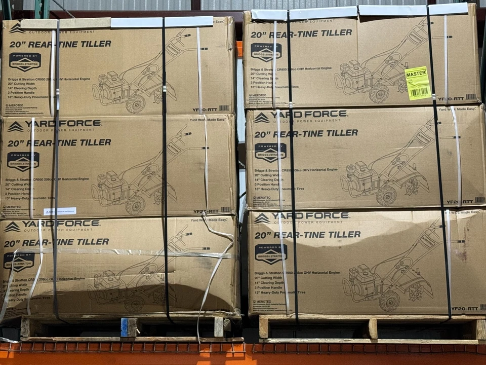 Cultivador trasero de gas Yard Force YF20-RTT 20" 208cc ¡NUEVO EN PALET! Briggs CR950 Foto 3 de 3