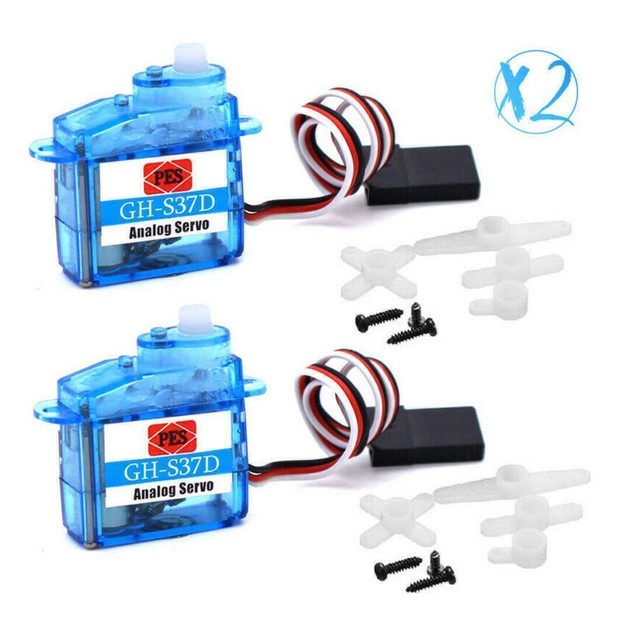 2pcs GH-S37D 3.7g Ultra Micro Digital Servo Nano Feather Servos RC Airplane- 2pcs GH-S37D 3.7g Ultra Micro Digital Servo Nano Feather Servos RC Airplane-