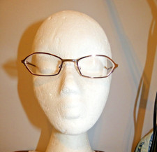 Vtg. Ladies Zeiss 159030 906 Copper/Rose 49-20 Metal Eyeglass Frames Only