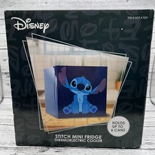 Disney Stitch Mini Fridge Thermoelectric Cooler - Holds Up To 6 Cans