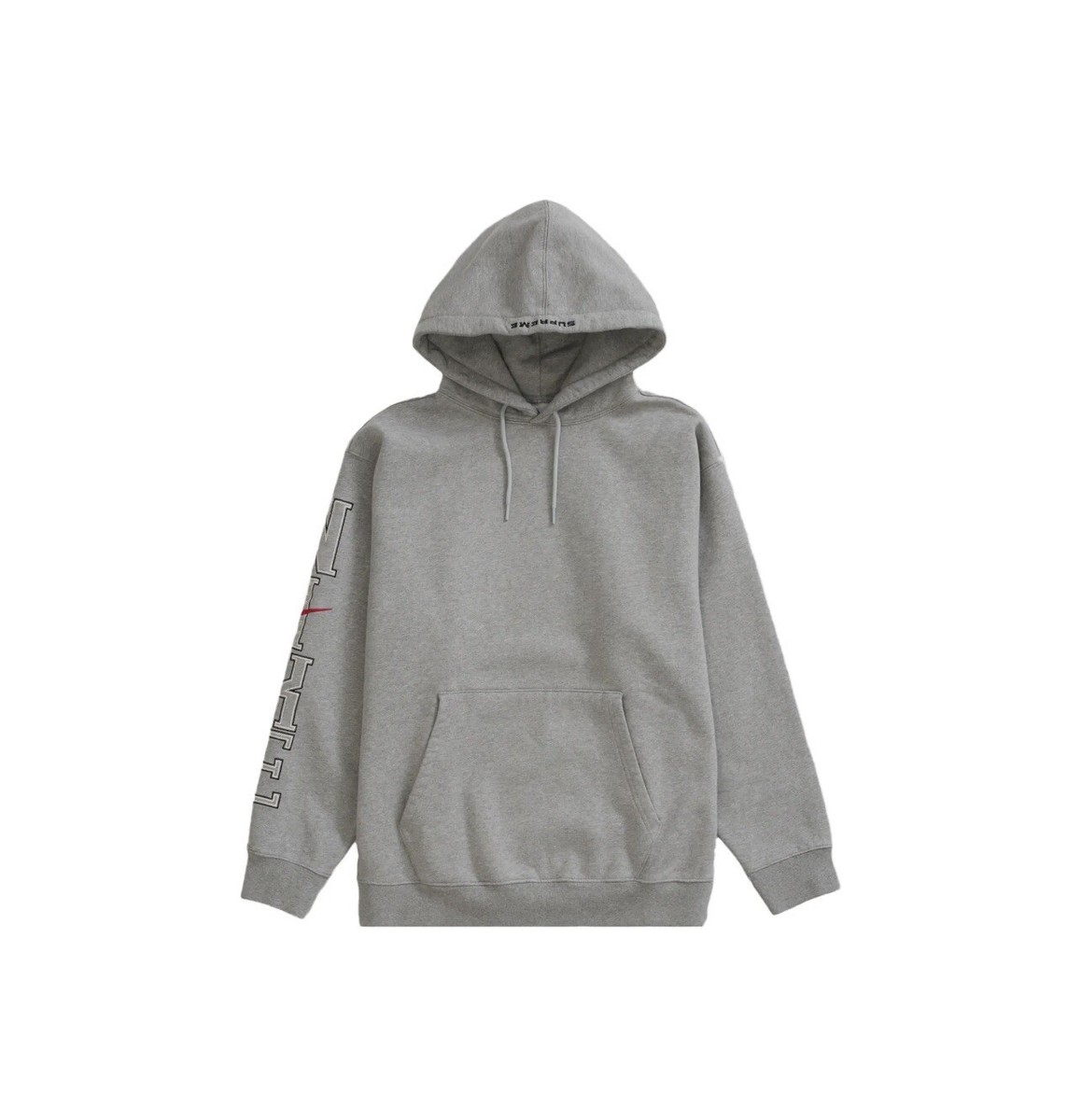 In-Hand Supreme Nike Hooded Sweatshirt Heather Grey Size: XXL | eBay