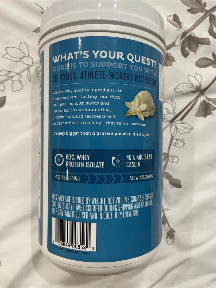 Proteína en polvo Quest Nutrition, batido de vainilla, 1,6 libras EE. UU., BB 05/26 Foto 3 de 4