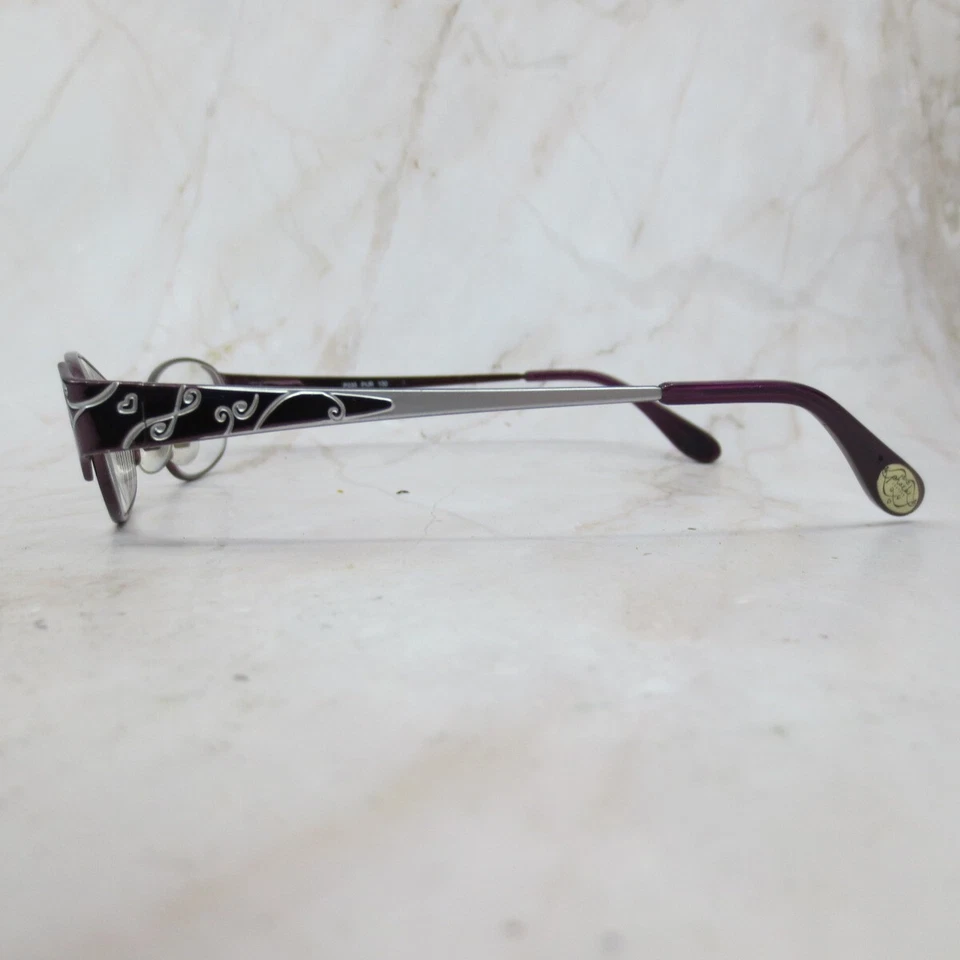 Marco de gafas Phoebe Couture P235 para mujer púrpura borde completo ovalado 49-17-130 Foto 3 de 4