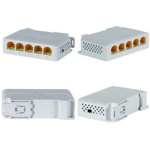 New 1in 4 Out Gigabit PoE Extender 802.3af 5 Port PoE Repeater Vlan Extender - Picture 8 of 12