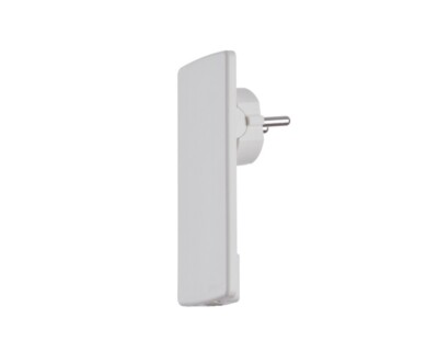 Evoline Plug Flachstecker beweglich Schulte Schukostecker weiß Raumsparstecker