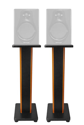 (2) Rockville 28'' 2-Tone Studio Monitor Speaker Stands For Behringer Media 40USB