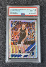2019-20 Optic Luka Doncic Fanatics Prizm Card #16 Graded PSA 10 Dallas Mavericks