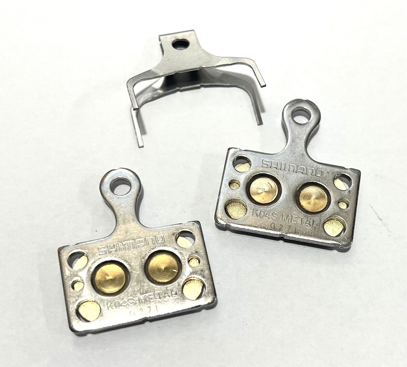 Shimano K04S Metal Disc Brake Bike Pads Silver for sale online eBay