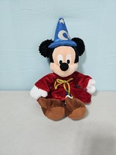 Disney Parks Mickey Mouse Plush Fantasia Sorcerer Wizard Hat Stuffed Toy