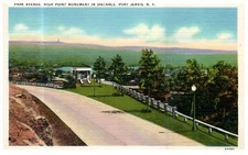 Jervis NY Park Avenue Scenic Landscape c.1939 Vintage Linen Postcard