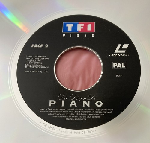 LA LEÇON DE PIANO CAMPION PAL VERSION FRANÇAISE 1994 BON ÉTAT LASERDISC - Photo 3/4