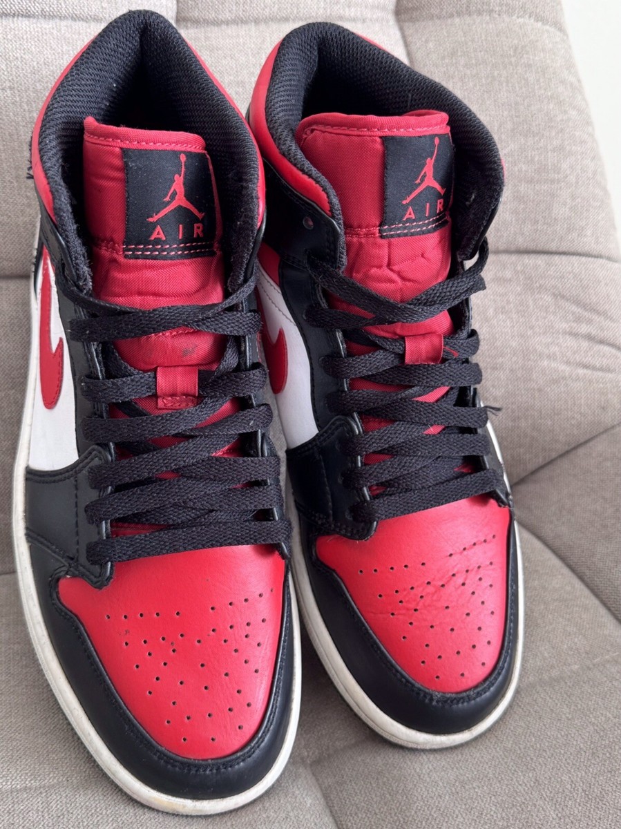Jordan Brand（NIKE） - Air jordan 1 mid bred Chicago toe Jordan 1 Mid Chicago Toe Men's - 554724-069 - US