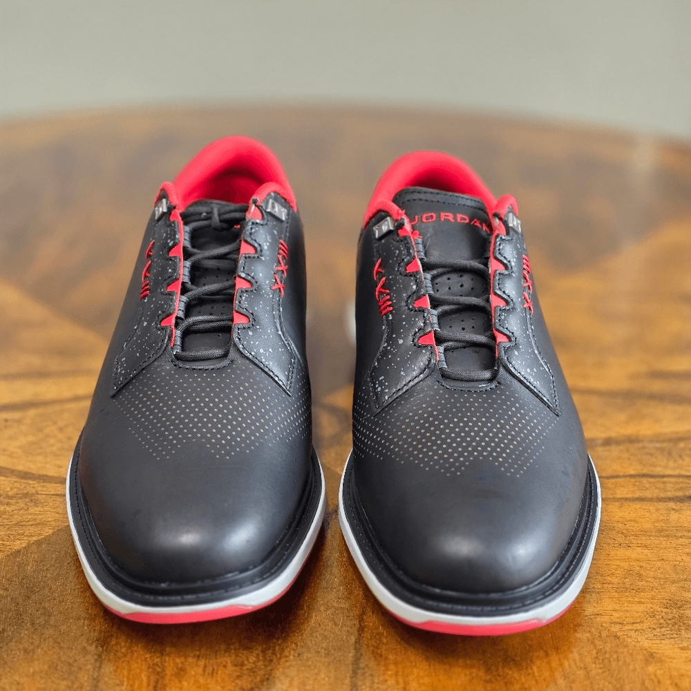 Size 9.5 - Jordan ADG 5 Wide Black Fire Red for sale online | eBay