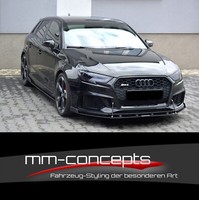 Cup Spoilerlippe Tie Bars FüR Audi RS3 8VA 8V FL Frontspoiler Spoilerschwert V2