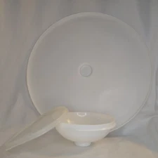Vintage Tupperware Dip N Serve Chip And Dip Veggie Relish Tray Bowl White