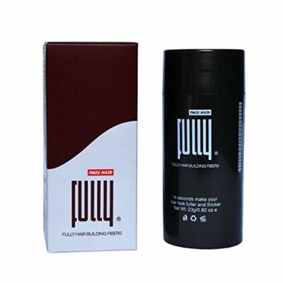 Hair Building Fibers by FULLY HAIR 23 g, MEDIUM BROWN hair loss concealer 