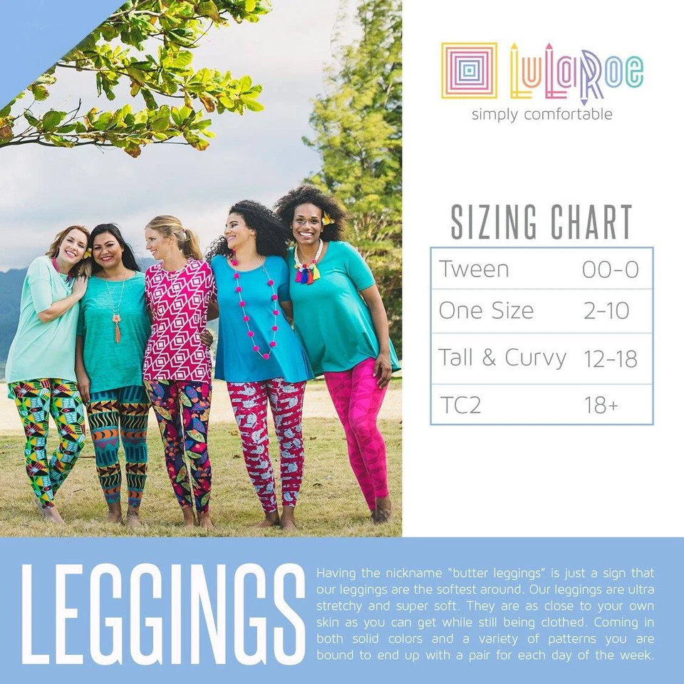 Leggings TC LuLaRoe CAMUFLAGEM VERDE E MARROM; TAMANHOS 12-18 alta e curvilínea; CAMO - Imagem 2 de 3