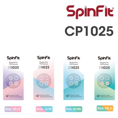 Spinfit CP1025 Eartips for TWS True Wireless Earphones Earbuds Nozzle 4 -  5.5 mm | eBay