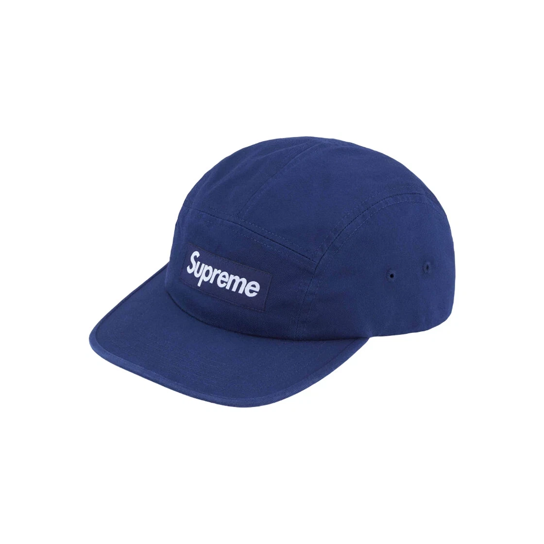 Casquette de camp Supreme en sergé chino lavé marine   24SS  