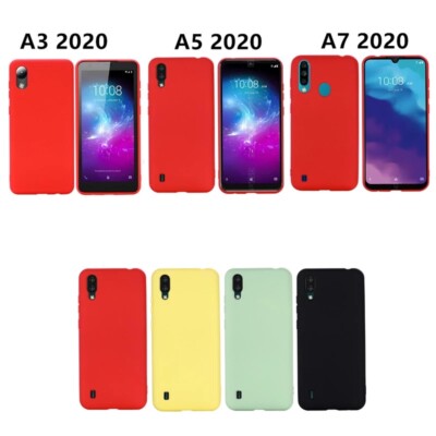 For ZTE Blade A3 A5 A7 2020 A71 liquid Silicone Soft Case Cover