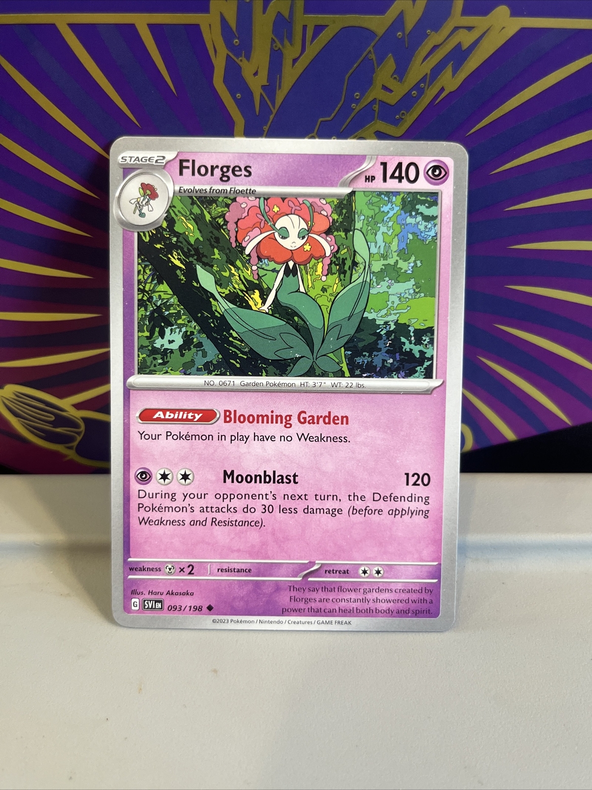 Florges 093/198 SV1 Scarlet & Violet Base Pokemon TCG Card NM pack fresh 🔥🔥