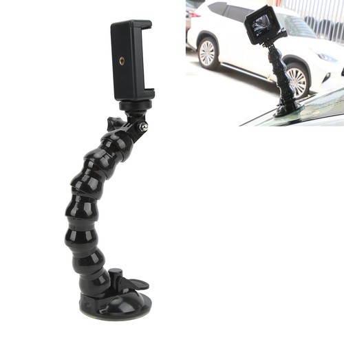 Goose Neck Camera Mount Extension Suction Cup Car Mount Holder with Phone Holder - Photo 11 sur 12