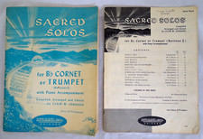 Sacred Solos for B Flat Cornet or Trumpet Piano Accompaniment Clair Johnson