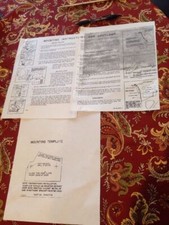 1954 Chevrolet Guide S-18 Spotlight Mounting Instructions And Template Left Side