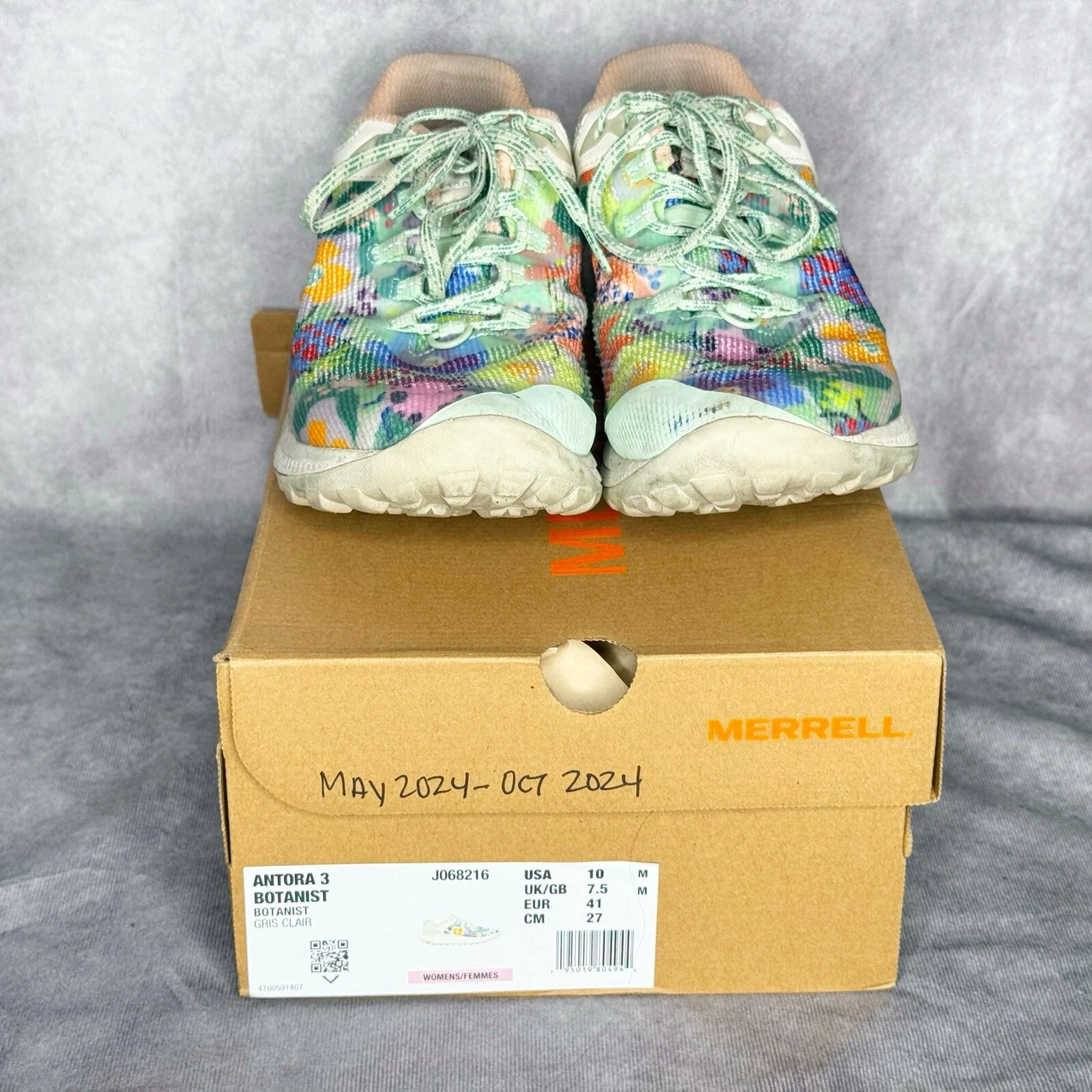 merrell antora 3 botanist garden ladybug hiking running shoes