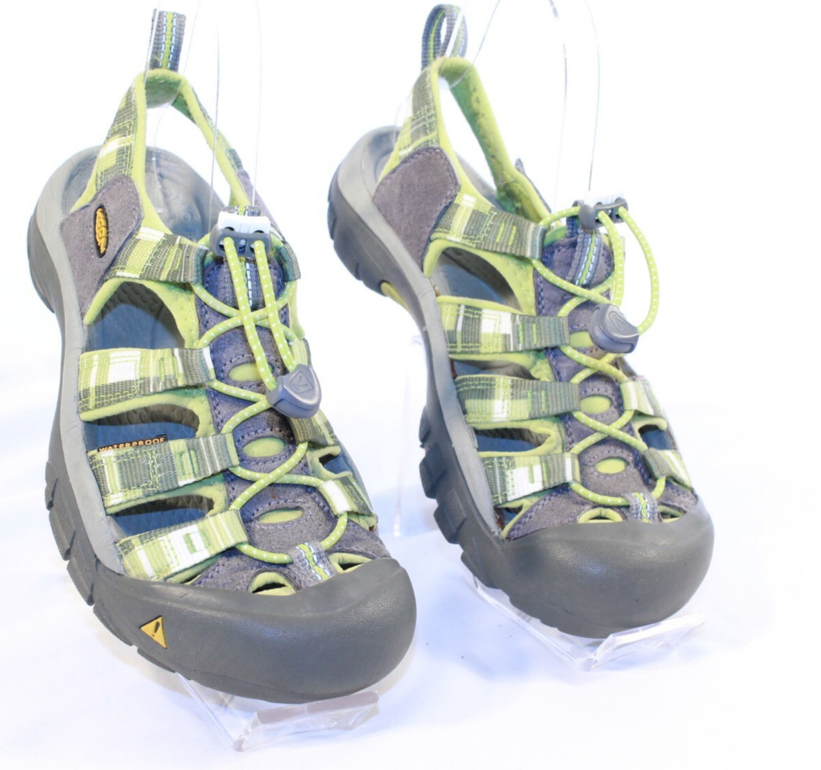 Sandali Keen donna taglia 6 verdi e grigi Newport H2 outdoor escursionismo acqua punta chiusa
