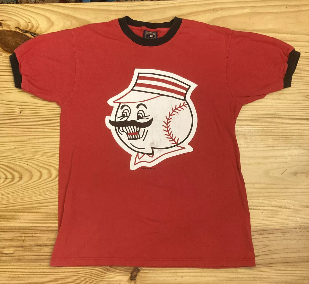 Cincinnati Reds Cooperstown Collection Retro T-Shirt MLB Majestic Size Large