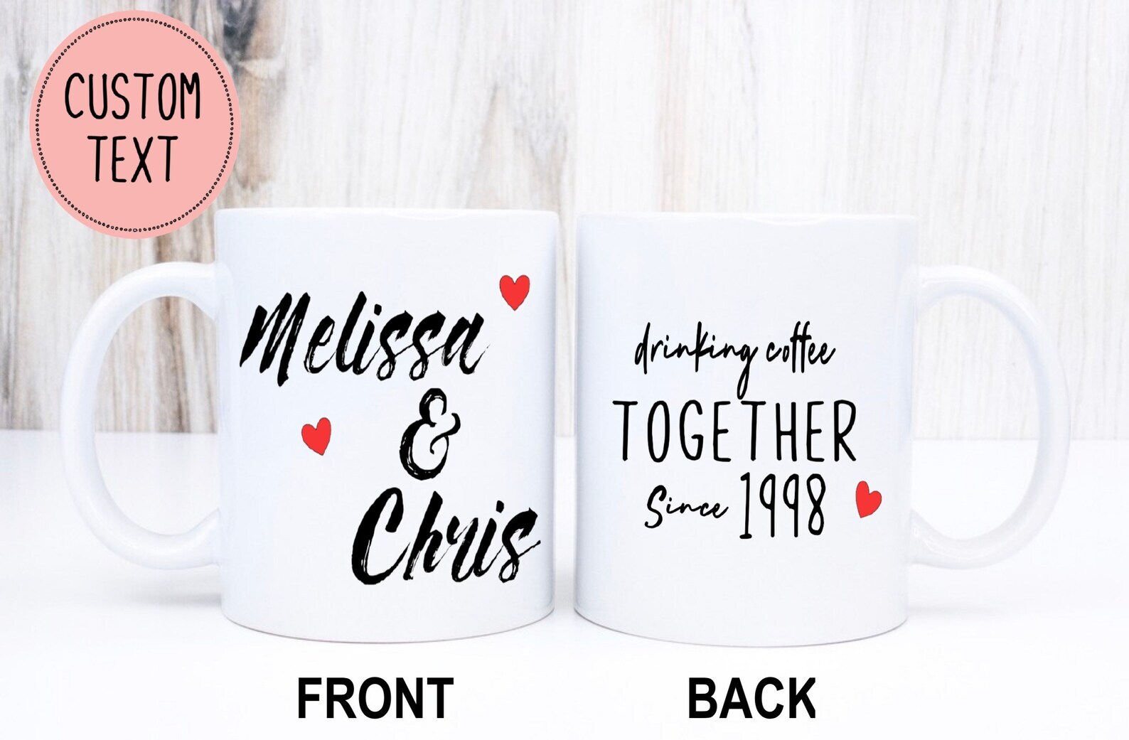 Personalized Wedding Anniversary Mug Anniversary Gift Wedding Mug Anniversary