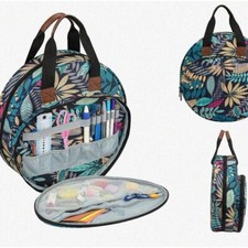 StitchMaster Embroidery Kit Organizer - Portable Cross Stitch Bag for Hoops, Flo