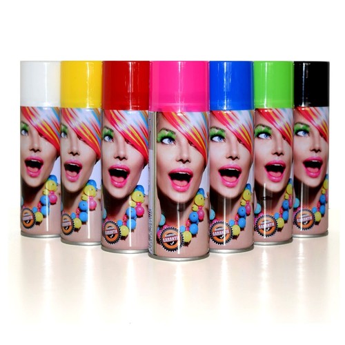 Color Haarspray 250ml | 7 Farben | Haarfarben Fasching Karneval Halloween farbig