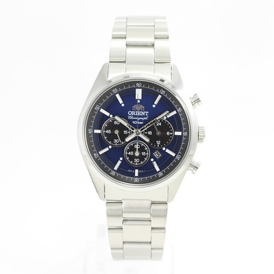 ORIENT  WV0021TX Sports  Solar Analog Blue Neo 70's Chronograph PANDA