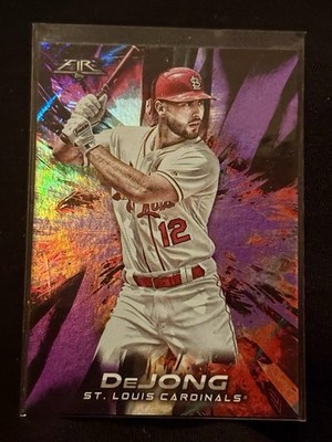2018 Topps Fire - Paul DeJong #69 Purple /99 St. Louis Cardinals