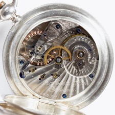 HOWARD SERIES III RARE NICKEL DAMASKEEN 15J N-SIZE POCKET WATCH