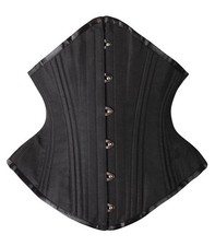 Women's Heavy Duty Corset Double Steel Boned Waist Trainer Corsets Underbust ...
