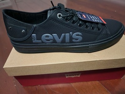 Levi's Neil Lo Anti Sneaker Men's Size 12 Canvas (BLACK) NIB