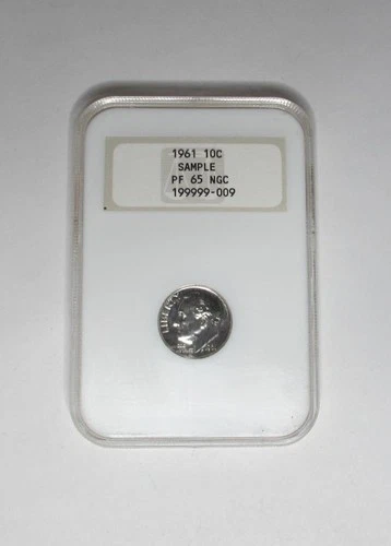 1961 U.S. Ten Cents * Roosevelt Dime * NGC Sample PF65 * No Reserve