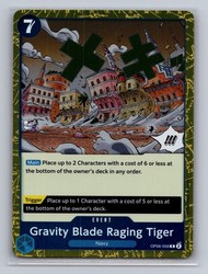 Gravity Blade Raging Tiger OP06-058 Wings of the Captain