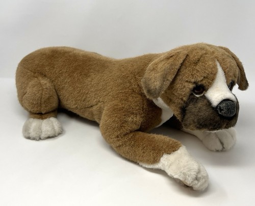 Avanti Applause Plush Boxer Dog Vtg Puppy Large 19” 1988 Stuffed Animal RARE
