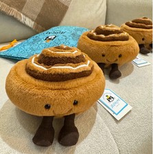 JellyCat Amuseables Cinnamon Bun | New with Tags & Bag | Perfect foodie friend