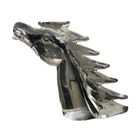 Vintage Murano Horse Head Smokey Glass Sculpture Italy (With Defects)