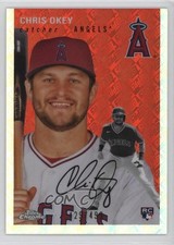 2023 Chrome Platinum Anniversary Topps Refractor 429/499 Chris Okey #156 5x7