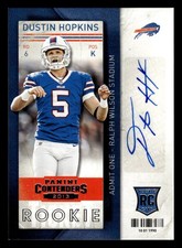 2013 Panini Contenders #136a Dustin Hopkins 4 Stars in helmet logo box