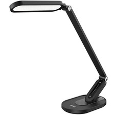 LED Desk Lamp, Eye-Caring Table Lamps Natural Light Protects Eyes Dimmable Of...