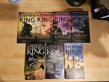 Complete Set of the 7  "DARK TOWER"  Series Paperbacks by Stephen King 1 Thru 7