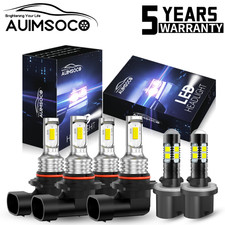 FOR GMC Yukon XL 1500 2500 2000-2006 LED Headlights High Low Fog Light Bulbs Kit